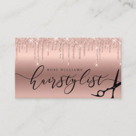 エレガントバラ金ゴールドシザーズヘアスタイリストsqu 名刺