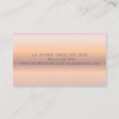 エレガントバラ金ゴールドシルバーグリッターヘッドフォンDJ 名刺 (裏面)