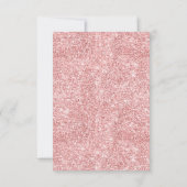 エレガントバラ金ゴールドスイート16グリッターフローラブラック 出欠カード (裏面)