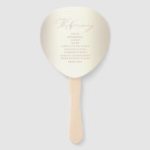 エレガントバラ金ゴールドスクリプトシャイニーシャンパ結婚ニュ ハンドファン (裏面)