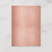 エレガントバラ金ゴールドスクリプトメタリック結婚の詳細 エンクロージャーカード (裏面)