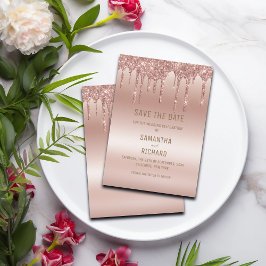 エレガントバラ金ゴールドダイヤモンドグリッター セーブザデート