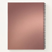 エレガントバラ金ゴールドハートキラキラのノートブック ノートブック (裏面)