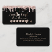 エレガントバラ金ゴールドハートグリッタードライブ ロイヤリティカード (正面/裏面)