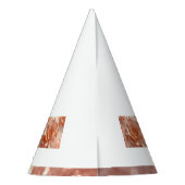 エレガントバラ金ゴールドバラグリッターパーティーハット パーティーハット (裏面)