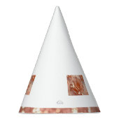 エレガントバラ金ゴールドバラグリッターパーティーハット パーティーハット (右)