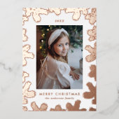 エレガントバラ金ゴールドパインフレーム写真 箔シーズンカード (正面)