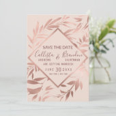 エレガントバラ金ゴールドピンクフローラ葉 セーブザデート (スタンド正面)