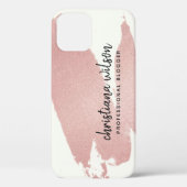 エレガントバラ金ゴールドピンク筆筆跡 Case-Mate iPhoneケース (裏面)