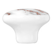 エレガントバラ金ゴールドフェイクフォイルマーブル セラミックノブ (側面)