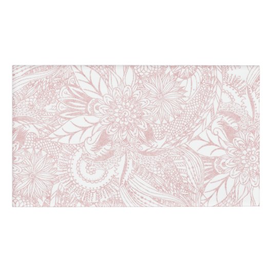 エレガントバラ金ゴールドフローラデザイン 名札 (正面)