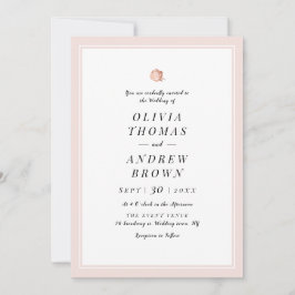 エレガントバラ金ゴールドフローラミニマ結婚リスト 招待状