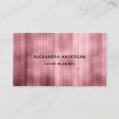 エレガントバラ金ゴールドブラシ仕上げ金属プロフェッショナル 名刺 (正面)