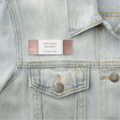 エレガントバラ金ゴールドブラシ金属事業 名札 (インサイチュ)