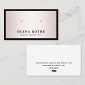 エレガントバラ金ゴールドブラック縁どアーリングディスプレイ コーリングカード (正面/裏面)