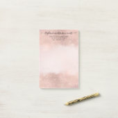 エレガントバラ金ゴールドプロフェッショナルサロンヘアメイクアップ ポストイット (デスク上)