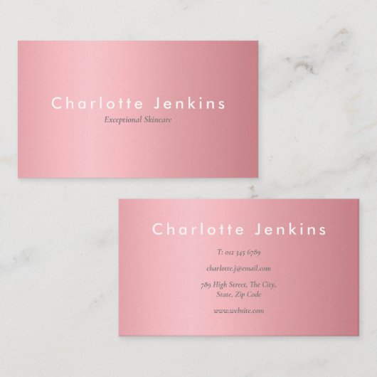 エレガントバラ金ゴールドプロフェッショナル 名刺 (正面/裏面)