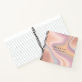 エレガントバラ金ゴールドホログラフィックイベントプランナー ノートブック (内部)