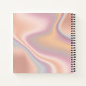 エレガントバラ金ゴールドホログラフィックイベントプランナー ノートブック (裏面)