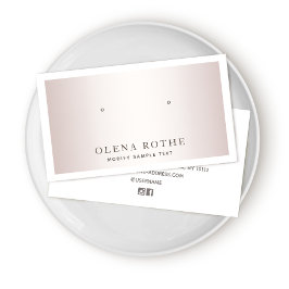 エレガントバラ金ゴールドホワ縁どイイヤリングディスプレイ コーリングカード