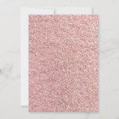 エレガントバラ金ゴールドモダングリッター20誕生日 招待状 (裏面)