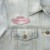 エレガントバラ金ゴールドモダントレンディーデザインテンプレート 名札 (インサイチュ)