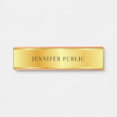 エレガントバラ金ゴールドモダンフェイク金ゴールドテンプレート サインプレート (正面)