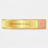 エレガントバラ金ゴールドモダンフェイク金ゴールドテンプレート サインプレート (正面)