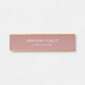 エレガントバラ金ゴールドモダンプロフェッショナルテンプレート サインプレート (正面)