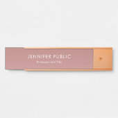 エレガントバラ金ゴールドモダンプロフェッショナルテンプレート サインプレート (正面)