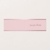 エレガントバラ金ゴールドモダン手書きスクリプト名 名刺 (外部フラット)