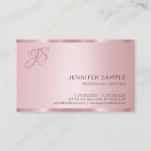 エレガントバラ金ゴールドモノグラモダンム 名刺 (裏面)