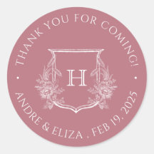 エレガントバラ金ゴールドモノグラ結婚ムのシール