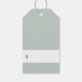 エレガントバラ金ゴールドリングや輪フローラ価格ラベル ギフトタグ (裏面)