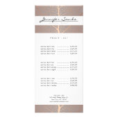 エレガントバラ金ゴールドリーフツリーパターン ラックカード (正面)