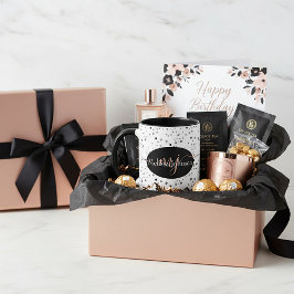 エレガントバラ金ゴールドレタリングオンブラックマグカップ マグカップ