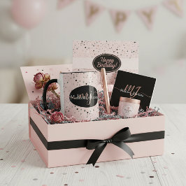 エレガントバラ金ゴールドレタリングオンブラックマグカップ マグカップ