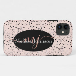 エレガントバラ金ゴールドレタリングオンBlack Case-Mate iPhone 11 ケース