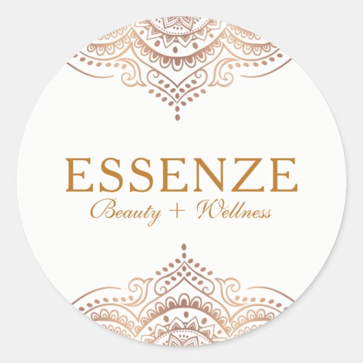 エレガントバラ金ゴールドレ華美ース ラウンドシール (正面)