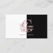 エレガントバラ金ゴールド分カスタム割モノグラム文字G 名刺 (正面)