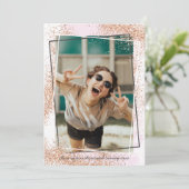 エレガントバラ金ゴールド卒業パーティ招待状 招待状 (スタンド正面)