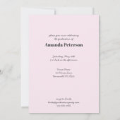 エレガントバラ金ゴールド卒業パーティ招待状 招待状 (裏面)