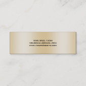 エレガントバラ金ゴールド卒業名カード挿入 コーリングカード (裏面)