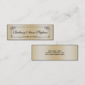 エレガントバラ金ゴールド卒業名カード挿入 コーリングカード (正面/裏面)