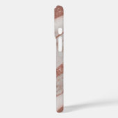 エレガントバラ金ゴールド及びホワイトマーブルフォンケース Case-Mate iPhoneケース (裏面 / 左)