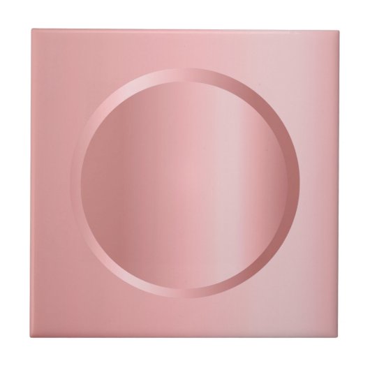 エレガントバラ金ゴールド変更可能画像テンプレート タイル (正面)