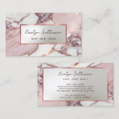 エレガントバラ金ゴールド大理石名刺 名刺 (正面/裏面)