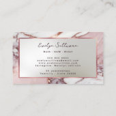 エレガントバラ金ゴールド大理石名刺 名刺 (裏面)