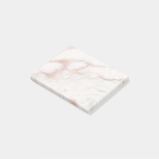 エレガントバラ金ゴールド大理石 ポストイット (アングル)