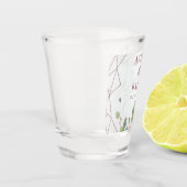 エレガントバラ金ゴールド幾何結婚式 ショットグラス (左)